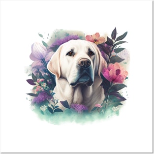 White Lab Posters and Art